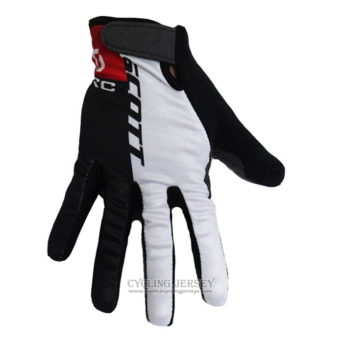 2020 Scott Full Finger Gloves Cycling Black White